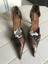 escarpins  marron  38, heels