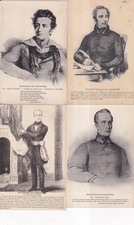 Lot de 4 cartes postales