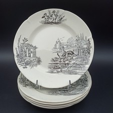 5 ANCIENNES ASSIETTES PLATES