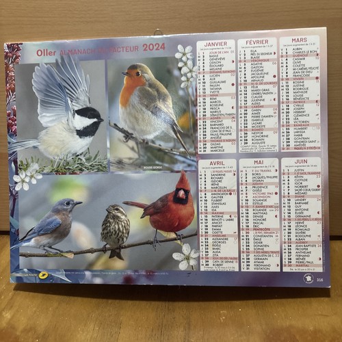 Calendrier almanach facteur - calendrier, du