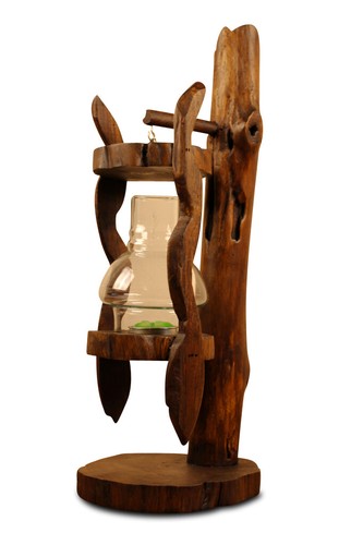 Photophore bois verre - photophore,