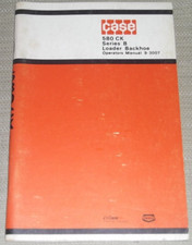 Étui 580CK Séries B Chargeur Tractopelle Opération & Maintenance Manuel