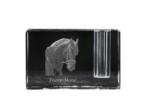 Cheval frison porte plume - frison, porte-plume