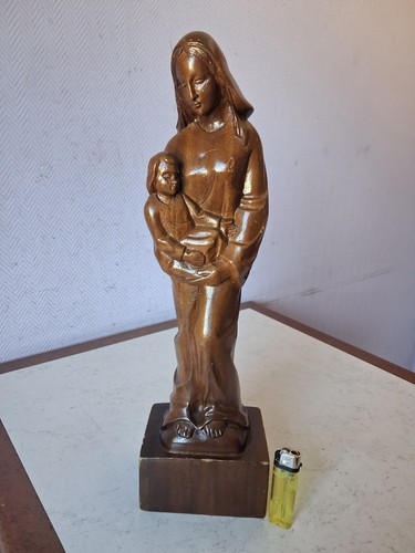 Statue vierge enfant en - vierge,