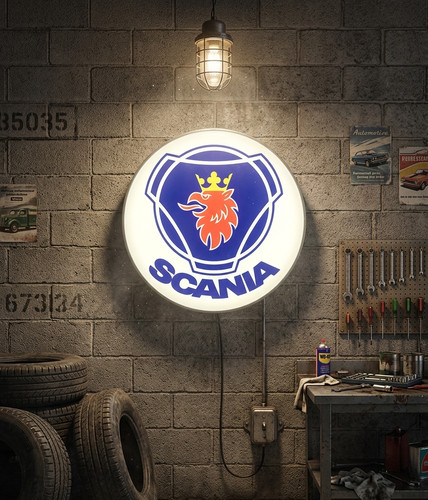 Enseigne scania lumineuse - scania,
