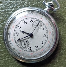 Chronographe gousset, pocket chronograph, Taschenuhr chronograph