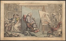 1814 Gravure aquatinte La mort