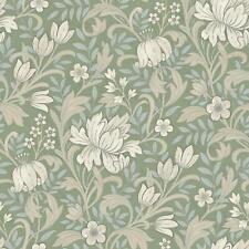 Grandeco Marian Floral Papier Peint Fleurs Feuilles Trails Lavable Sauge A67102
