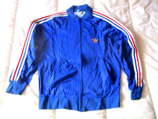 VESTE Porté SURVETEMENT ADIDAS TREFOIL VENTEX EQUIPE DE FRANCE 70's No maillot