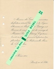 FAIRE PART MARIAGE + René du