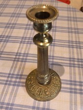 Bougeoir flambeau ancien bronze doré style empire Haut.~22,5cm