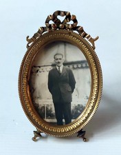 CADRE OVAL PORTE-PHOTO BRONZE