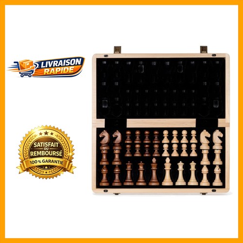 Jeu échecs bois 38 - jeu, en