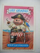 album PANINI MERLIN Les CRADOS Vignette Immage FRANCE Garbage Pail Kids N°140