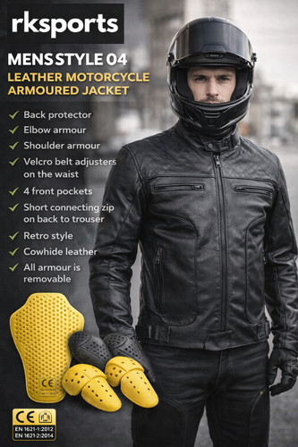Rksports veste cuir moto - cuir, de