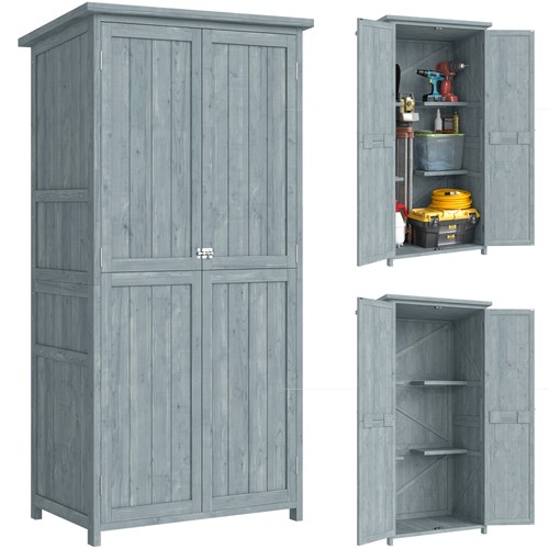 Outsunny armoire jardin - outsunny, 85