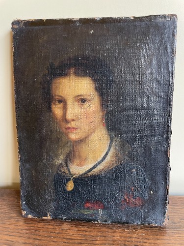 Tableau ancien huile - tableau, sur