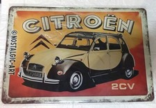 Plaque Métal Tôlée Vintage