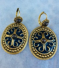 ZOÉ COSTE Made in France BOUCLES D'OREILLES dormeuses. Sleeper Earrings signed  