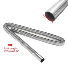 2 Pièces pour Chauffe Air Diesel Tuyau d'échappement Chauffage Tuyau d'échappement 120cm Φ25mm