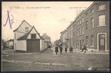 CPA Vise, Rue du pont et la poste 