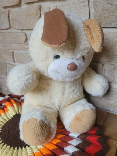 Ancien chien assis - assis, peluche