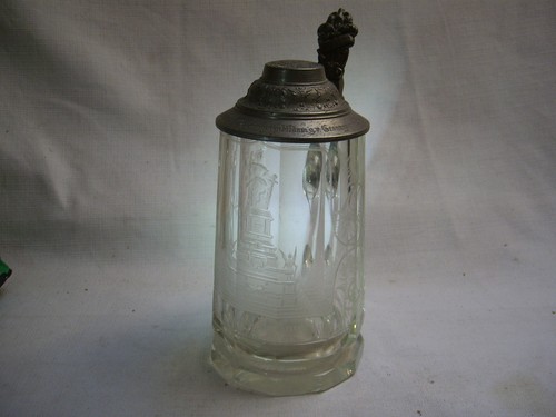 Beau pichet verre taillé - beau,
