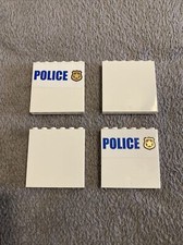 LEGO château fort vintage castle 1 Lot Accessoires 4 Plaque mur Blanc Police