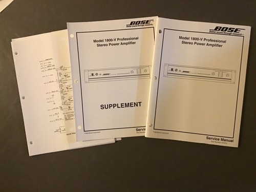 Bose service manual model - manual,