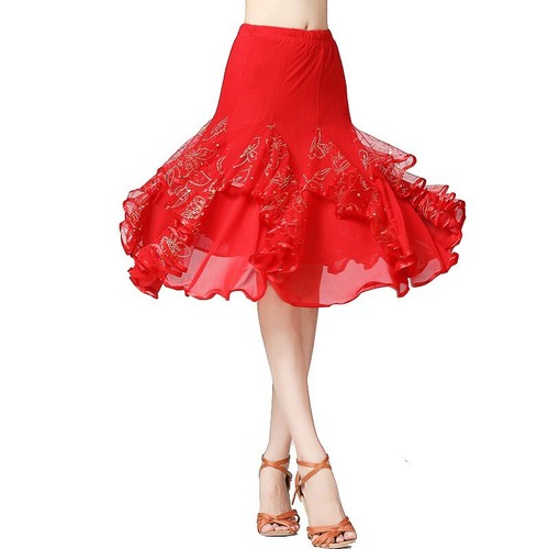 Jupe danse latine florale - jupe,