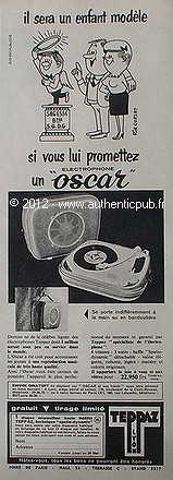Publicite teppaz electrophone - publicite,