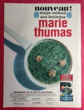 Publicité presse Belge: Soupe de MARIE THUMAS  Lingerie Soutien Gorge OLGA 1964