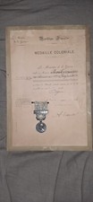Diplome medaille coloniale - et,
