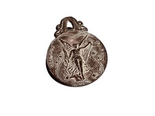 ANCIENNE MÉDAILLE BRONZE GREC EPMHE PENSE BÊTE TROMBONE PRESSE PAPIER OLYMPIQUE