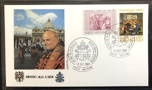 Fdc vatican pope - fdc,,