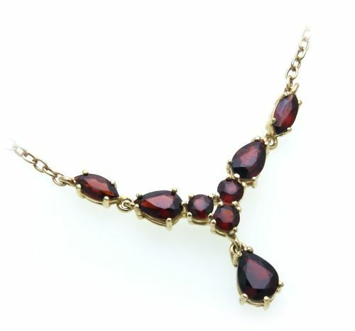 Collier femme avec grenat - avec,