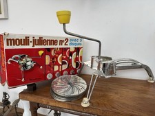 Ancien Mouli-Julienne Numéro 2 Vintage Complet Hachoir coupe Moulinex 5 Disques