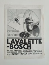 AFFICHE PUBLICITAIRE / Lavalette -Bosch / 1931 ?