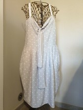 CREA CONCEPT : SUPERBE ROBE À POIS BLANCS BELLE COUPE 