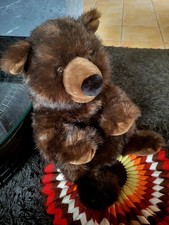 MAGNIFIQUE OURS EN PELUCHE MARQUE NOUNOURS CHAMBRE ENFANT 60 CM