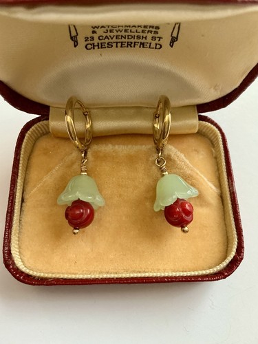 Jade sculptée corail - corail,