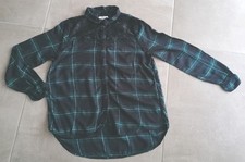 Chemise à carreaux femme Springfield bleue et verte avec dentelles taille 38