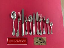 SET MENAGERE 139P CHRISTOFLE ALBI TRÈS BEL ETAT METAL ARGENTE COFFRE NEUF  N3