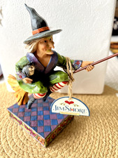 Jim Shore "WITCH ON BROOM WITH