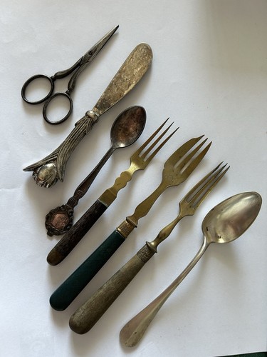 Lot ancien fourchettes dessert