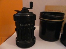 VINTAGE MACHINE A CALCULER CURTA MODELE I AVEC SA BOITE METAL ET NOTICE