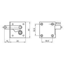 Loqueteau de volet intérieur