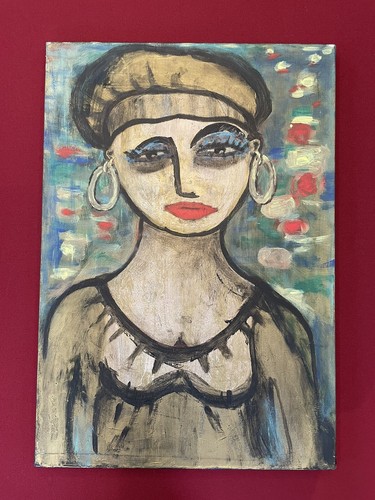 Peinture huile sur - À,