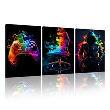 3 Pcs Affiches Gamer avec