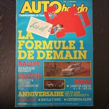 AUTO HEBDO 526 LANCIA DELTA 4wd renault 4 gtl  lancia y10 acropole le mans 1986